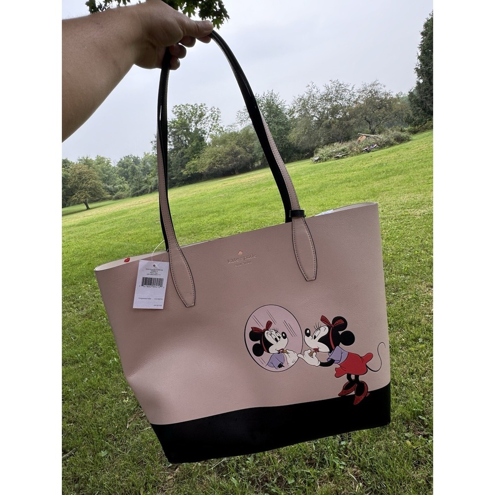 BNWT Kate Spade New York - Disney x Minnie Mouse Lg Reversible Tote Gift Handbag